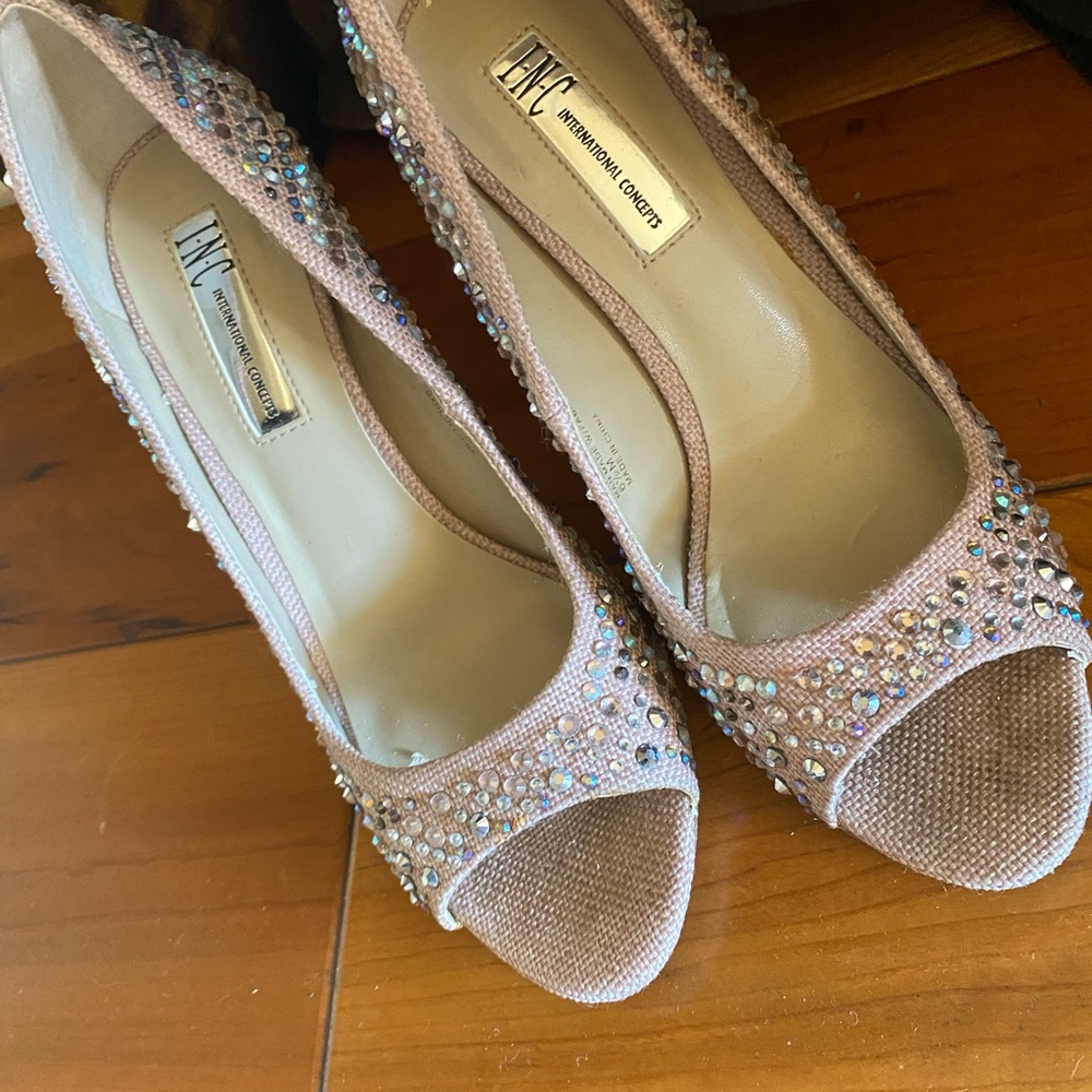Nude Rhinestone Heels - Picture 5 of 10